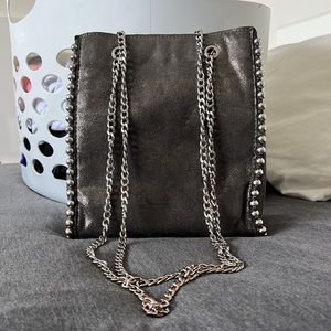 Zara Grey & Silver Handbag